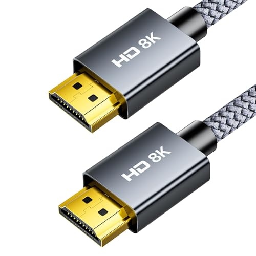 EuAcesry 1,5 Meter Mini DisplayPort zu DisplayPort Kabel 1.4, Mini DP 1.4 auf DP 8K, 8K60Hz/4K144Hz Mini DisplayPort auf HDMI, Mini DP to HDMI, Nylon geflochten von EuAcesry