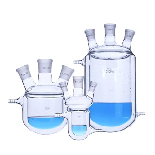 1 Stücke 50 ml 100 ml 150 ml 250 ml 500 ml 100 0 ml Doppelschichtreaktor Glasummantelter Reaktionskolben(50ml 24.14.14.) von EuZhOuDEQiNg