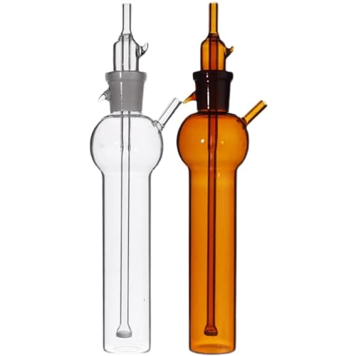 10/25/50/75/100/125 ml Klare bernsteinfarbene Sprühblasenabsorptionsflasche Gasprobenröhrchen Laborglaswaren Chemisches Experiment(10ml Amber) von EuZhOuDEQiNg