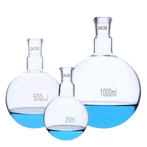 100 150 250 500 1000ml Gläser Kurzhals Rundboden Siedekolben Laborglaswaren Chemisches Experiment(50ml 24-29) von EuZhOuDEQiNg