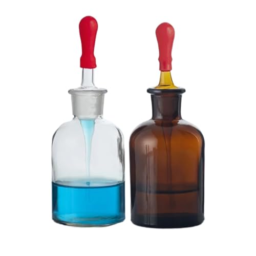 30ml 60ml 125ml Transparente oder braune Glastropfflasche Tropfreagenzflasche Laborchemiebehälter Glaswaren(Clear 125ml 2pcs) von EuZhOuDEQiNg