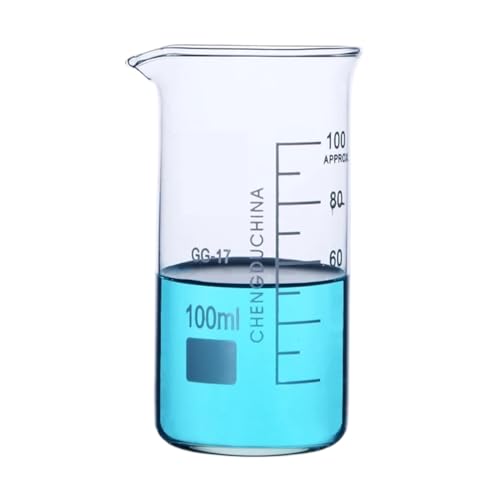 50–1000 ml Borosilikatglasbecher mit Graduierung in hoher Form, Glasmessbecher, Laborgeräte(600ml 2pcs) von EuZhOuDEQiNg