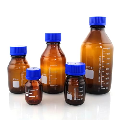 50 ml bis 1000 ml Labor-Reagenzflasche aus braunem mit Schraubverschluss, Probenflasche(100mL Brown 2pcs) von EuZhOuDEQiNg