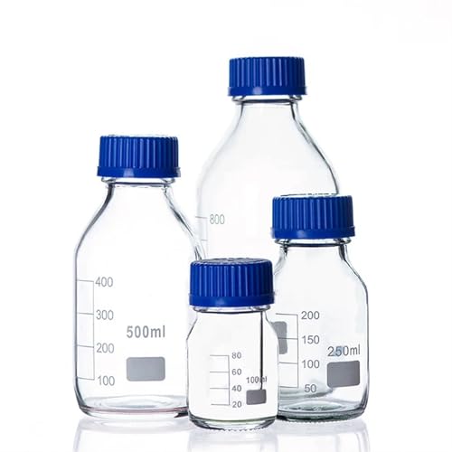 50ml-2000ml/Schraubverschluss Blau Schraubverschluss Gläser Reagenz for Labor Labor Gläser reagenz Flasche(100ml-2pcs) von EuZhOuDEQiNg