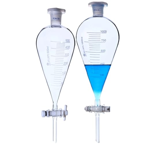 60 125 250 500 1000 2000ml Abgestufter birnenförmiger Trenntrichter mit Stopfen for Laborglaswaren, chemisches Experiment(1000ml) von EuZhOuDEQiNg