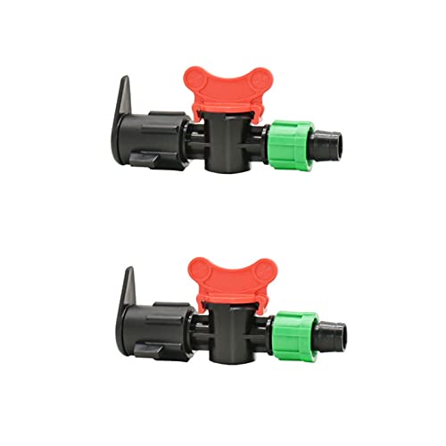 EuZhOuDEQiNg 10 Stück Bauernhof 1/2 Stecker auf 16 mm Tropfband Gartenhahn Kran mit Kontermutter Anschlüssen 5/8" Tropfband Bewässerungsventil for Gewächshaus von EuZhOuDEQiNg