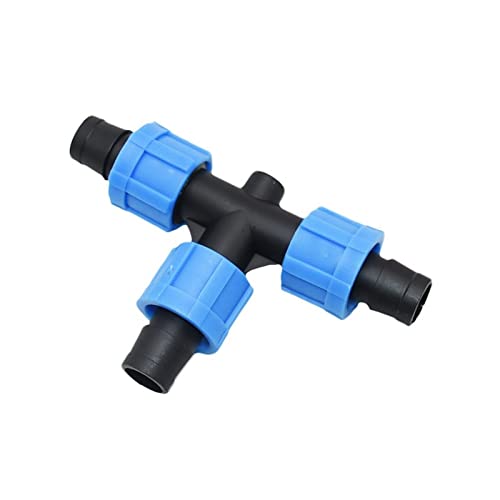 EuZhOuDEQiNg 15 Stück 16 mm Tropfband T-Verbindungsstück Schraube Gewächshaus Tropfbewässerung Wassersplitter Bewässerung Bewässerung 5/8 "Armaturen von EuZhOuDEQiNg