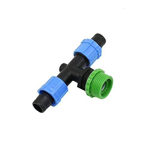 EuZhOuDEQiNg 25 Stück Stecker 3/4 1/2 bis 16 mm Tropfband Wassersplitter T-Stück Kontermutter Gewächshaus Tropfbewässerungsarmaturen(1I2 3I4) von EuZhOuDEQiNg