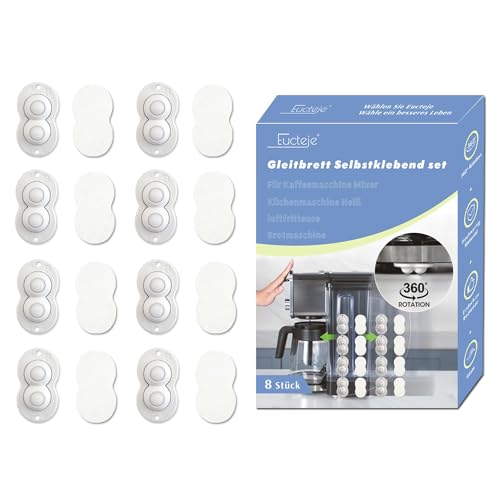 Eucteje 8 Stück Kugelrollen für kleine Küchengeräte 360 Grad Lenkrollen Möbelrollen Selbstklebend Schieber Rollbrett Zubehör für Kaffeemaschine Mixer Küchenmaschine (Kleine Kugelrollen) Eucteje 8 Stück Kugelrollen für kleine Küchengeräte 360 Grad Lenkrollen Möbelrollen Selbstklebend Schieber Rollbrett Zubehör für Kaffeemaschine Mixer Küchenmaschine (Kleine Kugelrollen) von Eucteje