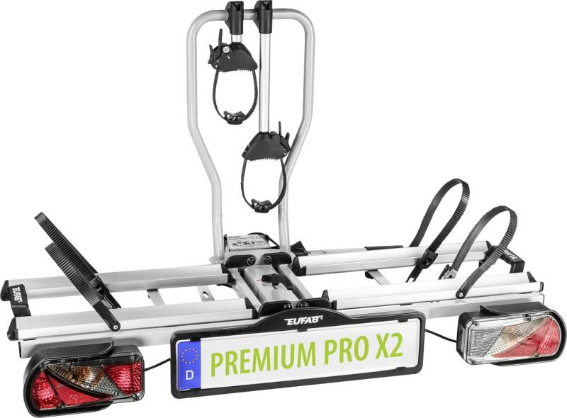EUFAB Fahrradheckträger PREMIUM PRO X2 für 2 Fahrräder komplett vormontiert von Eufab Fahrradheckträger