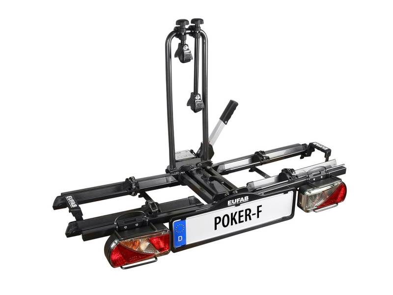 EUFAB Fahrradheckträger Poker-F für 2 Fahrräder abklappbar von Eufab Fahrradheckträger