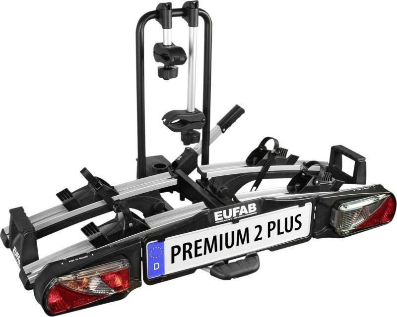 EUFAB Fahrradheckträger Premium 2 Plus für 2 Fahrräder abklappbar von Eufab Fahrradheckträger