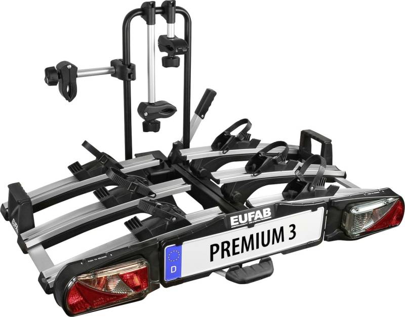 EUFAB Fahrradheckträger Premium III für 3 Fahrräder abklappbar von Eufab Fahrradheckträger