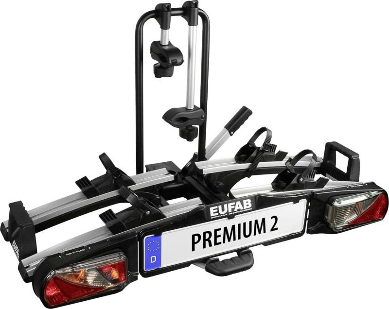 Eufab Fahrradheckträger Premium II für 2 Fahrräder, komplett vormontiert von Eufab Fahrradheckträger