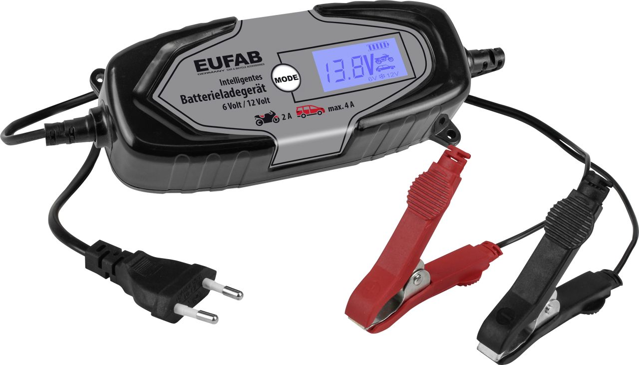 EUFAB Intelligentes Batterieladegerät 6/12V 4A von Eufab