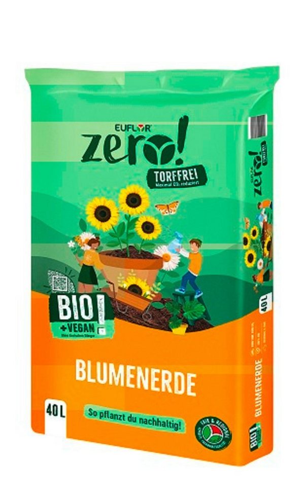 Euflor Bio-Erde Euflor Zero! Bio Blumenerde 40 Liter von Euflor