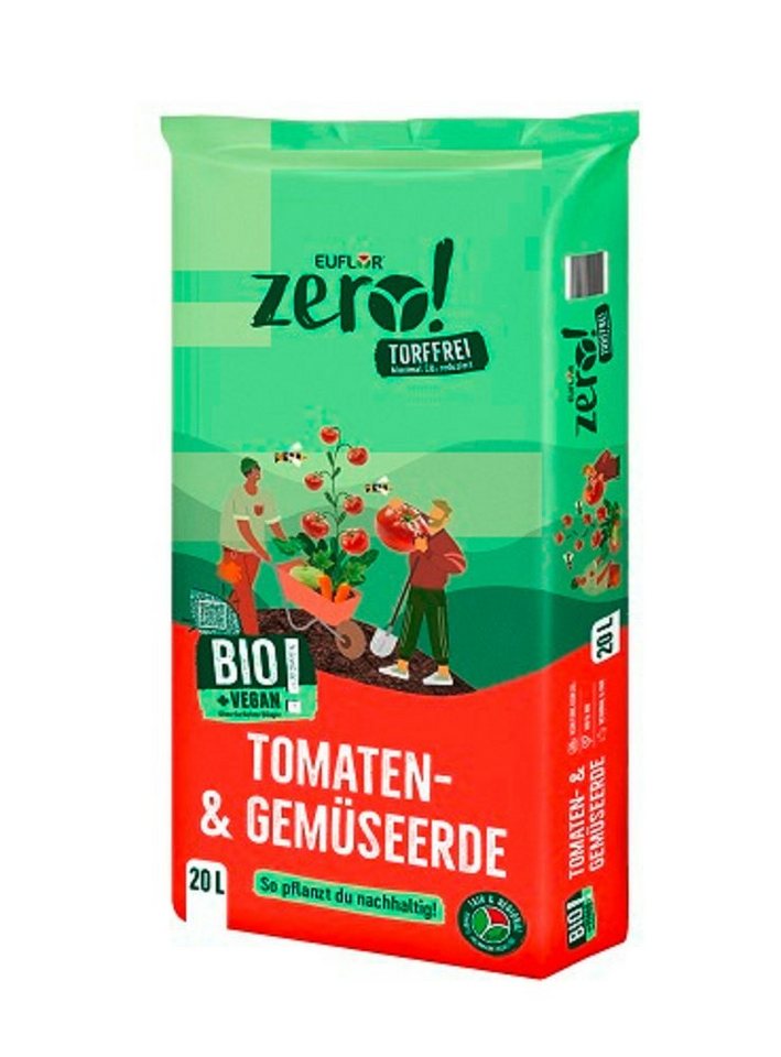 Euflor Bio-Erde Euflor Zero! Bio Tomaten und Gemüseerde 20 Liter von Euflor