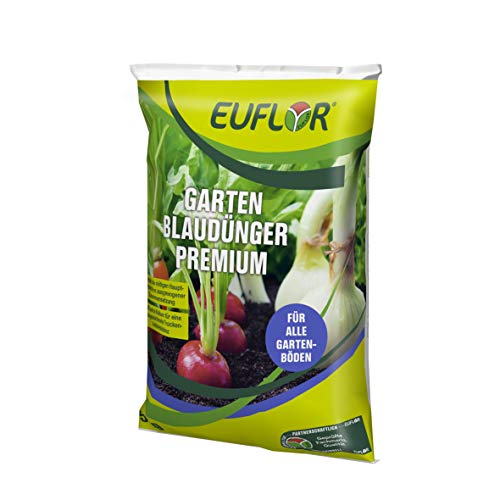 Euflor Garten Blaudünger Premium 5kg Sack•NPK-Dünger 15+5+20 mit 2% MgO und Spurenelementen•hochwertiger Universaldünger • für alle Gartenkulturen•Ressourcenschonend, phosphatreduzierte Formulierung von Euflor