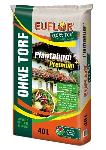 Euflor Plantahum Premium ohne Torf 40 Liter von Euflor