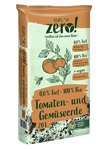 Euflor Zero! Tomatenerde und Gemüseerde torffrei, vegan, (20 Liter), 35812540 von Euflor