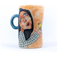 Einzigartige Keramik-Tasse Mit Griff. Steinzeug, Langlebig, 100 % Handgefertigte Keramik Tasse Einzigartige Keramik-Tasse Mit Griff. Steinzeug, Langlebig, 100 % Handgefertigte Keramik Tasse von EugeniaGerontara