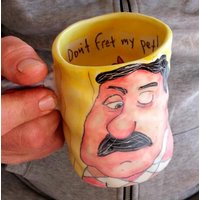 Keramik-Becher Für Ihn, Personalisierte Geschenk, Lustige Becher, Geschenke Männer, Benutzerdefinierte Handgemachte Keramik-Becher, Herren von EugeniaGerontara