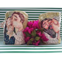 Paare Kaffeebecher, Personalisierte Geschenk Für Männer Frauen, Jahrestagsgeschenk Mann Freund Frau Freundin, Liebe Kaffeebecher von EugeniaGerontara