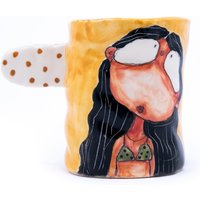 Personalisierte Becher, Geburtstagsgeschenk Für Sie, Süße Keramik Mama Geschenk, Keramik-Becher, Steinzeug-Becher Frauen, Beste Freundin von EugeniaGerontara