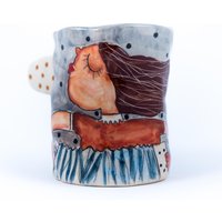 Personalisierte Becher, Geschenk Für Tochter, Benutzerdefinierte Mama Geschenk, Keramik-Becher, Steinzeug-Becher, Sie, Beste Freundin Handgemachte von EugeniaGerontara