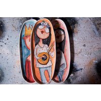 Süße Keramik Platten | 2 Designs/Mittlere Größe - Handgefertigt/Handbemalt/Langlebig Servieren Platten. Sammlungen Mein Märchen Und Miss Art Süße Keramik Platten | 2 Designs/Mittlere Größe - Handgefertigt/Handbemalt/Langlebig Servieren Platten. Sammlungen Mein Märchen Und Miss Art von EugeniaGerontara