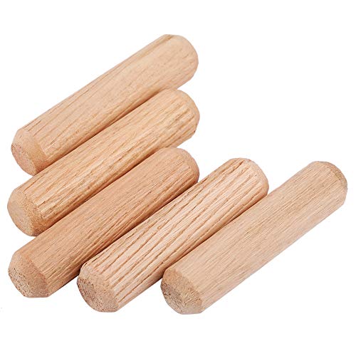 100 Stück/Set Holzdübel, M10 Holzdübel, Kreuzmaserung, DIY-Holzstifte für Möbel, M10 X 40 Mm von Eujgoov