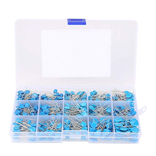100pF-10000pF 15 Value 3KV Capacitor, Ceramic Capacitor Kondensator 3 Kv High Voltage Ceramic Capacitors Assortment Kit With Storage Box Pack of 450 100pF-10000pF 15 Value 3KV Capacitor, Ceramic Capacitor Kondensator 3 Kv High Voltage Ceramic Capacitors Assortment Kit With Storage Box Pack of 450 von Eujgoov