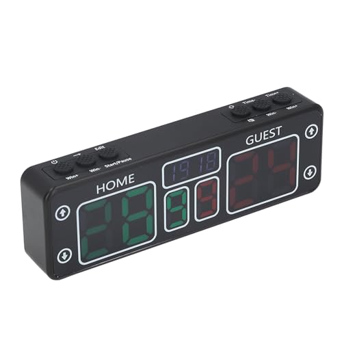 10stellige Touch -wiederaufladbare Anzeigetafel Einfach zu Bedienen für Rasen- oder Pool Elektronik Digital Anzeigetafel mit Tasten DC 5V (BLACK) von Eujgoov
