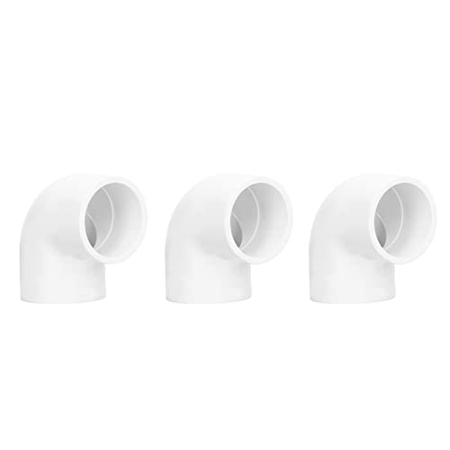 12 Stück 2-Wege-Rohrverschraubungen, 25 Mm, PVC-Winkel, 2-Wege, 90-Grad-Wasserversorgungsbogen, PVC-Kunststoff, Rechtwinklige Fittings, Kältebeständig, Obere und Untere (20mm) von Eujgoov