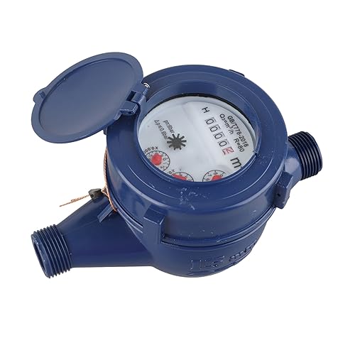 15mm Kaltwasserzähler, 1,6 MPa Wasserzähler-Messgerät DN15 Wasserdurchflussmesser für Gartenhäuser mit Großem von Eujgoov
