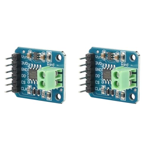 2 Sätze Thermoelement-Temperatursensor Vom Typ K, Thermoelementplatine MAX31855 Thermoelementmodul -200 ℃ Bis +1350 ℃ von Eujgoov