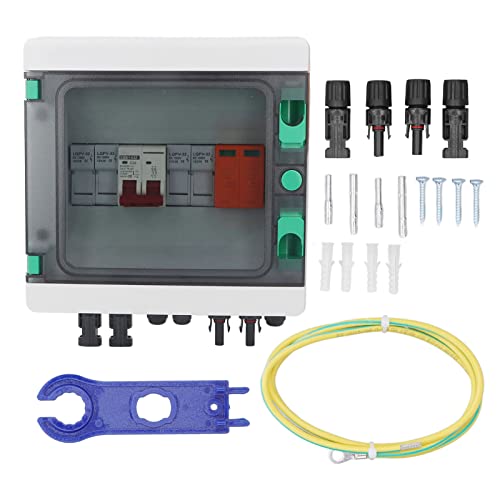 2-String-Solar-PV-Combiner-Box IP65 Wasserdichte Combiner-Box mit Leistungsschaltern für Solarstromanlagen von Eujgoov