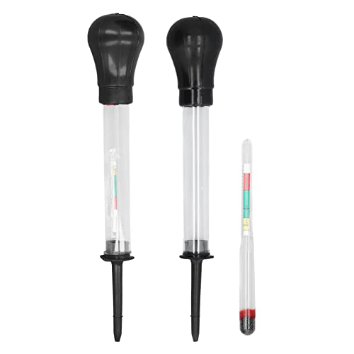 2-teiliges Elektrohydraulisches Hydrometer Batterie-Elektrolyt-Dichteprüfgerät 1.100-1.300 Messwerkzeug 2-teiliges Elektrohydraulisches Hydrometer Batterie-Elektrolyt-Dichteprüfgerät 1.100-1.300 Messwerkzeug von Eujgoov