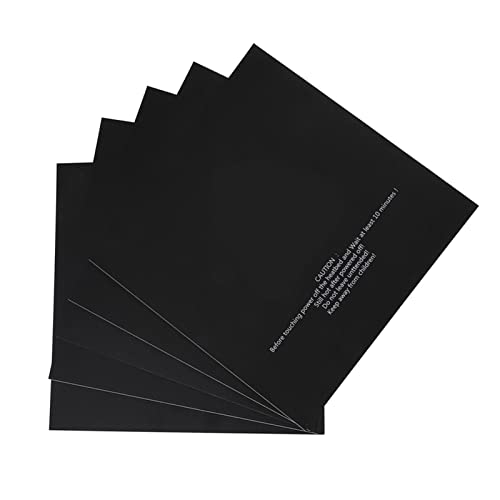 5 Stück Druckeraufkleber Flexible Bauplatte für 3D-Drucker-Pads 220 X 220 mm Aufkleberbogen Zum Drucken von Build Printer Zubehör Schwarz 5 Stück Druckeraufkleber Flexible Bauplatte für 3D-Drucker-Pads 220 X 220 mm Aufkleberbogen Zum Drucken von Build Printer Zubehör Schwarz von Eujgoov