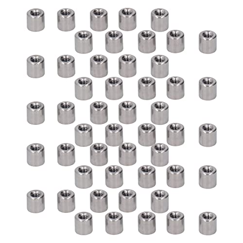 50 Stück Runde Verbindungsmutter Rund M4 304 Edelstahl Kupplungsmutter Innengewinde Stangenbeschlag 50 Stück Runde Verbindungsmutter Rund M4 304 Edelstahl Kupplungsmutter Innengewinde Stangenbeschlag von Eujgoov