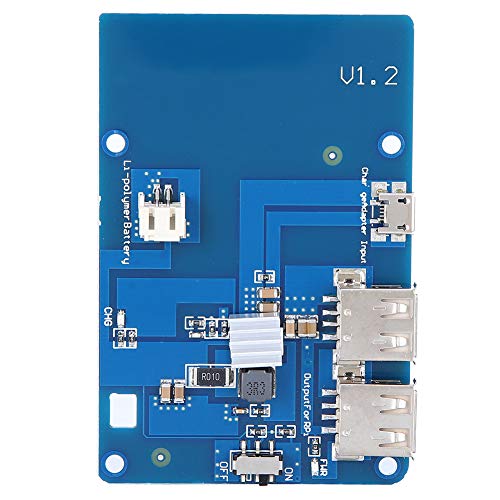 Batterieschild-Erweiterung, Ups-Netzteil, Platine, Dual-USB-Ausgang, Lipo-Batterie-Entwicklungstool mit Schraubenzubehör für Batterieschild-Erweiterung, Ups-Netzteil, Platine, Dual-USB-Ausgang, Lipo-Batterie-Entwicklungstool mit Schraubenzubehör für von Eujgoov