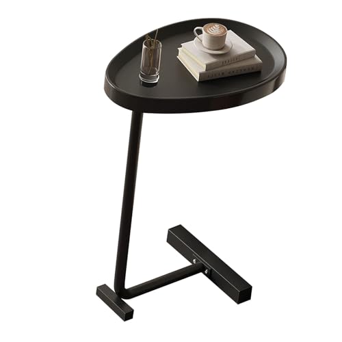 C Form des Ovalen Nachttisch -Kaffeetischs für den Seitentisch Ei Ovaler Nachttisch, Mini -Couchtisch -Sofa -Kaffeetisch, der Unter Dem Wohnzimmer, Elegantem Aussehen, Bequemer Baugruppe Rutscht von Eujgoov