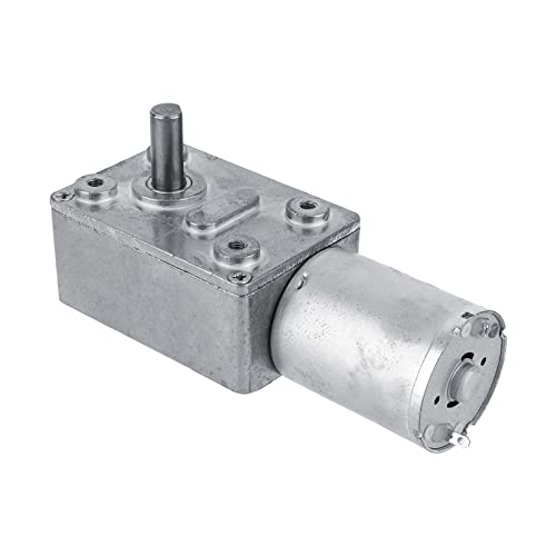 DC 12V Getriebemotor CW/CCW Getriebe Motor Reversibler Schneckengetriebe Motor mit Hohem Drehmoment (6RPM) von Eujgoov
