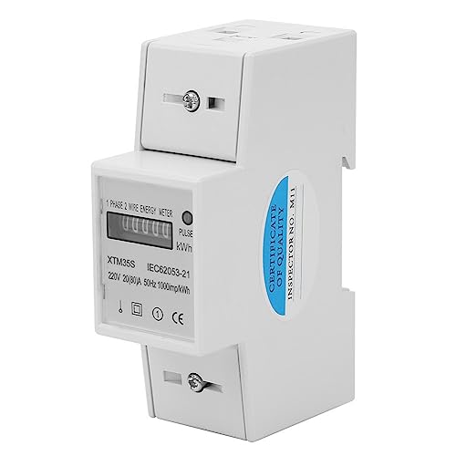 Digitale Stromzähler, 220V 1 Phase 2 Draht 2P DIN-Schienen-Stromzähler Elektronischer Kwh-Zähler Digitale Stromzähler, 220V 1 Phase 2 Draht 2P DIN-Schienen-Stromzähler Elektronischer Kwh-Zähler von Eujgoov
