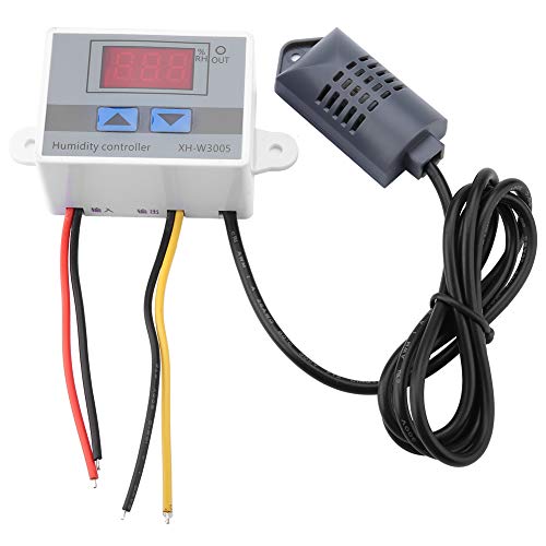 Eujgoov Digitaler Temperaturregler XH W3005 Hygrostat Digitaler Hygrometer Schalterregler 0~99% RH (220 V) von Eujgoov