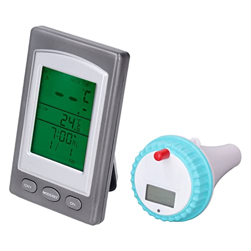 Digitales Wasserthermometer, Kabelloses Poolthermometer mit Wasserdichtem Ring, Whirlpools, Teich-Testkits für Badewasser Spa von Eujgoov