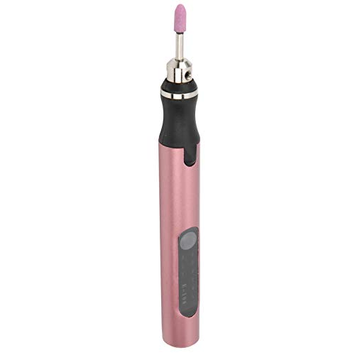 Elektrischer Mikro-Gravierstift, Elektrischer Mikro-Gravierstift, Elektrischer Mikro-Gravierstift, Mini-DIY-Vibro-Gravierwerkzeug-Set, Nagelentfernungszubehör (Roségold) von Eujgoov