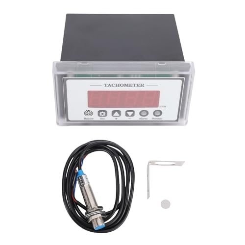 Eujgoov 0-9999RPM Digital LED-Tachometer, Drehzahlgeschwindigkeitsmessgerät 4-stelliges Display mit NPN-Näherungsschaltersensor für Drehförderband Eujgoov 0-9999RPM Digital LED-Tachometer, Drehzahlgeschwindigkeitsmessgerät 4-stelliges Display mit NPN-Näherungsschaltersensor für Drehförderband von Eujgoov