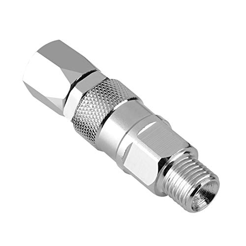 Eujgoov 1/4 Zoll Edelstahl, Drehgelenk Airless Wagner Pistole Airless Hochdruckspritzpistole Schlauch Drehgelenk für Farbspritzgeräte Eujgoov 1/4 Zoll Edelstahl, Drehgelenk Airless Wagner Pistole Airless Hochdruckspritzpistole Schlauch Drehgelenk für Farbspritzgeräte von Eujgoov