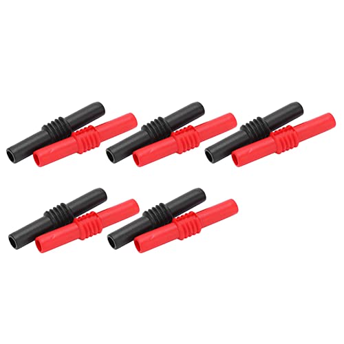 Eujgoov 10 Stück U22 4 Mm Bananenstecker-Kuppung, PVC-Extender-Adapter, Ländern 42 Mm, Geeignet für StromTests Eujgoov 10 Stück U22 4 Mm Bananenstecker-Kuppung, PVC-Extender-Adapter, Ländern 42 Mm, Geeignet für StromTests von Eujgoov